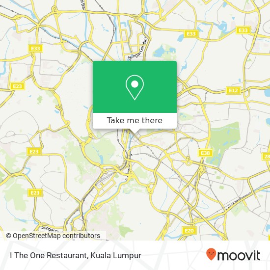 I The One Restaurant map