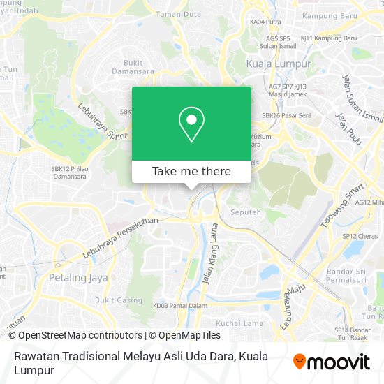 Peta Rawatan Tradisional Melayu Asli Uda Dara