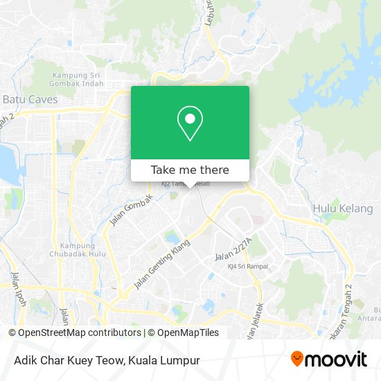 Adik Char Kuey Teow map