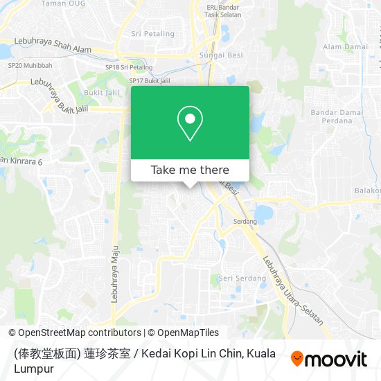 (俸教堂板面) 蓮珍茶室 / Kedai Kopi Lin Chin map