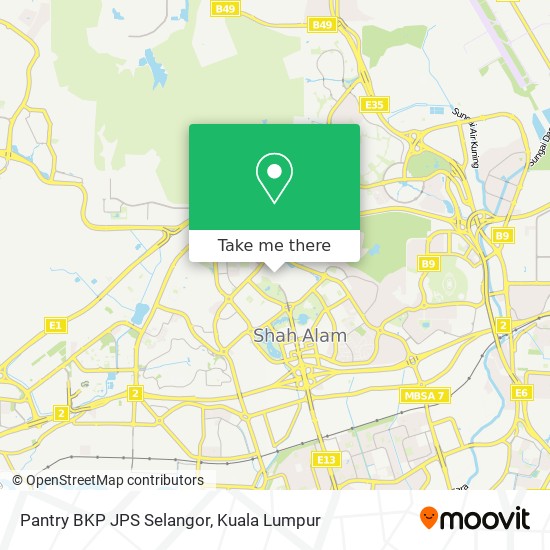 Pantry BKP  JPS Selangor map