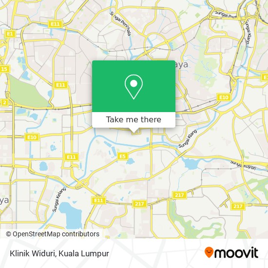 Klinik Widuri map