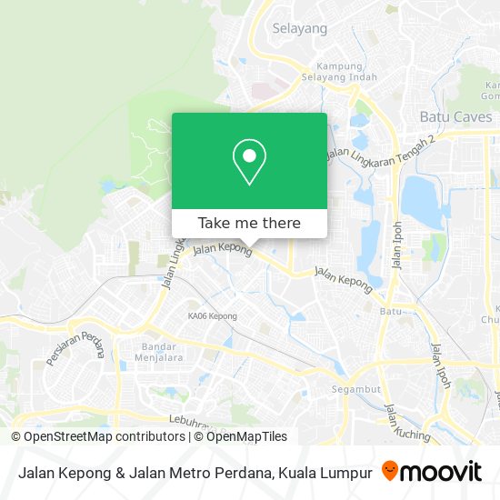 Peta Jalan Kepong & Jalan Metro Perdana