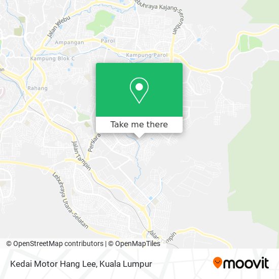 Kedai Motor Hang Lee map
