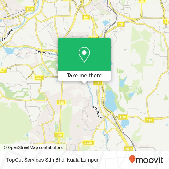 TopCut Services Sdn Bhd map