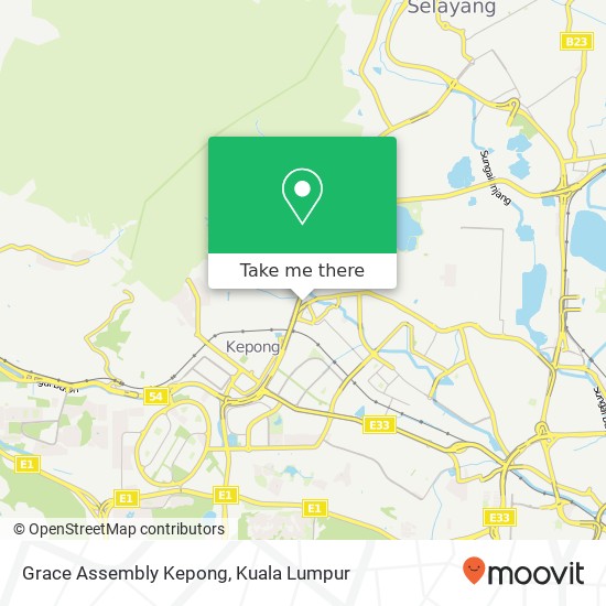 Grace Assembly Kepong map