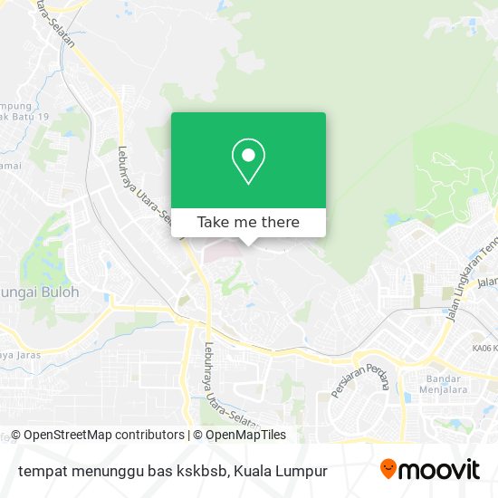 Peta tempat menunggu bas kskbsb