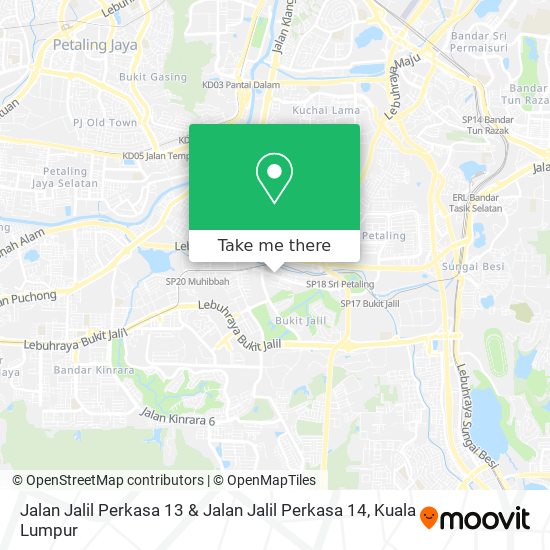 Jalan Jalil Perkasa 13 & Jalan Jalil Perkasa 14 map