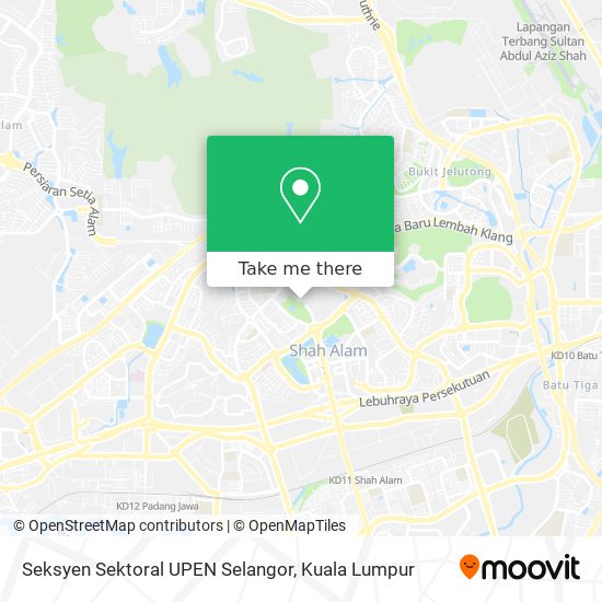 Peta Seksyen Sektoral UPEN Selangor