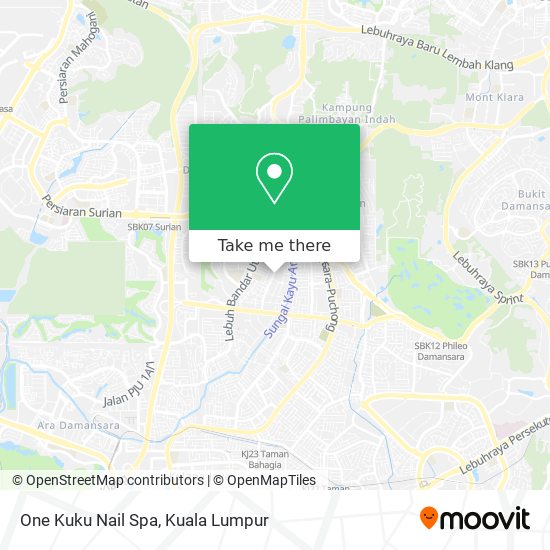 One Kuku Nail Spa map