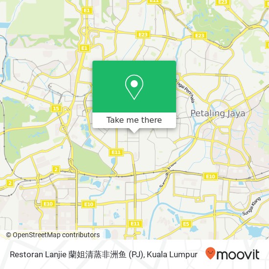 Restoran Lanjie 蘭姐清蒸非洲鱼 (PJ) map