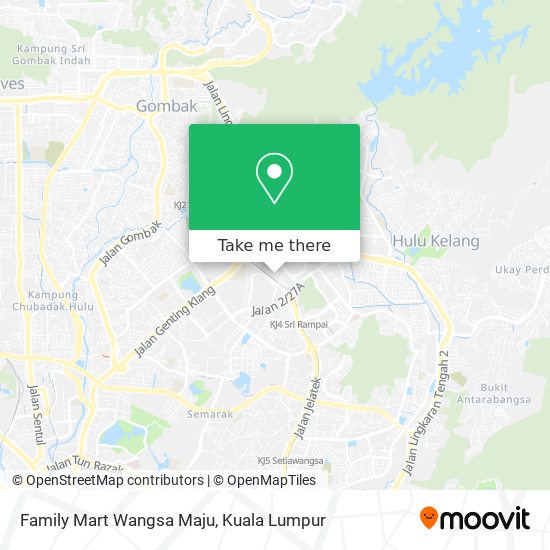 Family Mart Wangsa Maju map