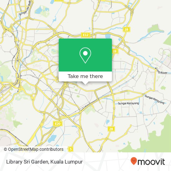 Library Sri Garden map