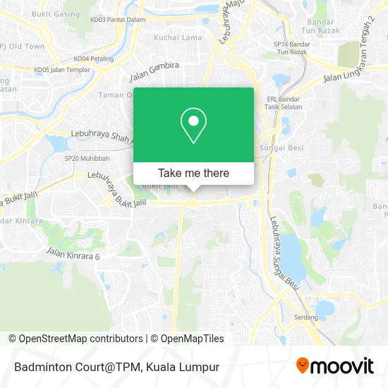 Badminton Court@TPM map