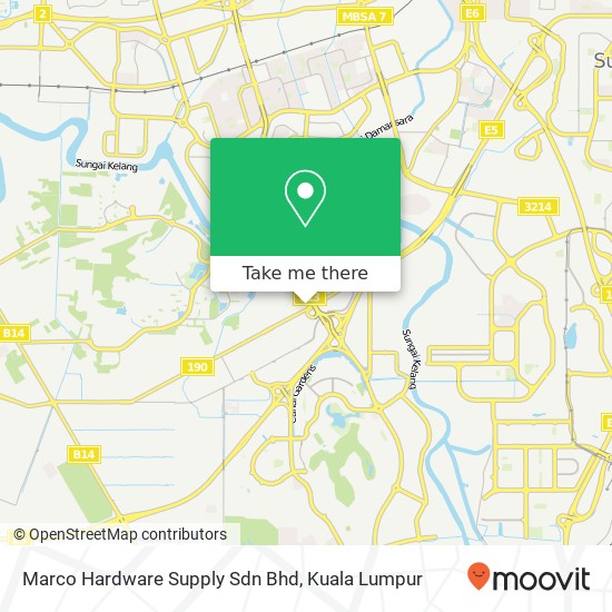 Peta Marco Hardware Supply Sdn Bhd