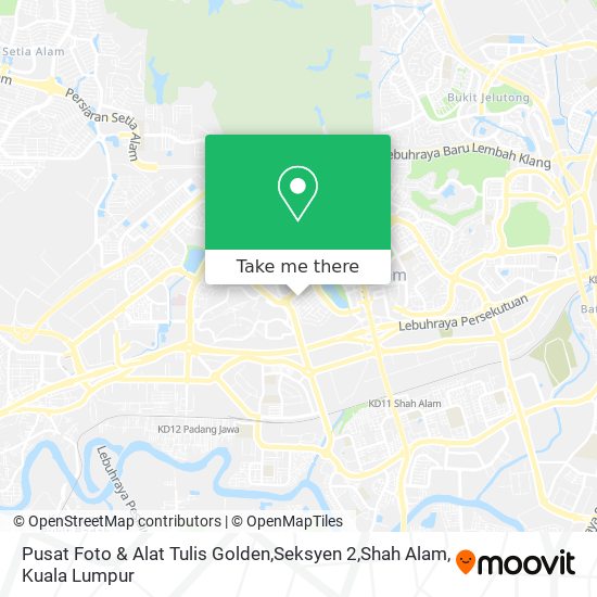 Pusat Foto & Alat Tulis Golden,Seksyen 2,Shah Alam map