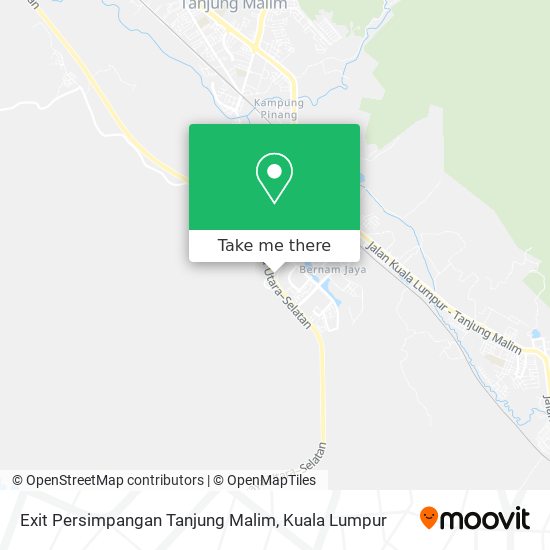 Peta Exit Persimpangan Tanjung Malim