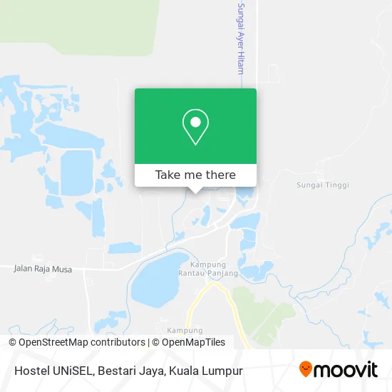 Hostel UNiSEL, Bestari Jaya map