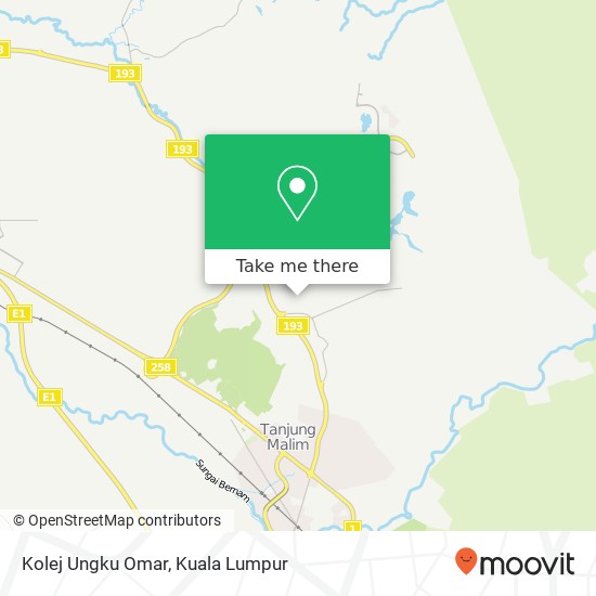 Kolej Ungku Omar map