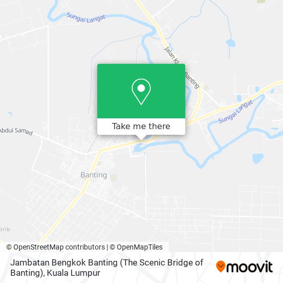 Jambatan Bengkok Banting (The Scenic Bridge of Banting) map