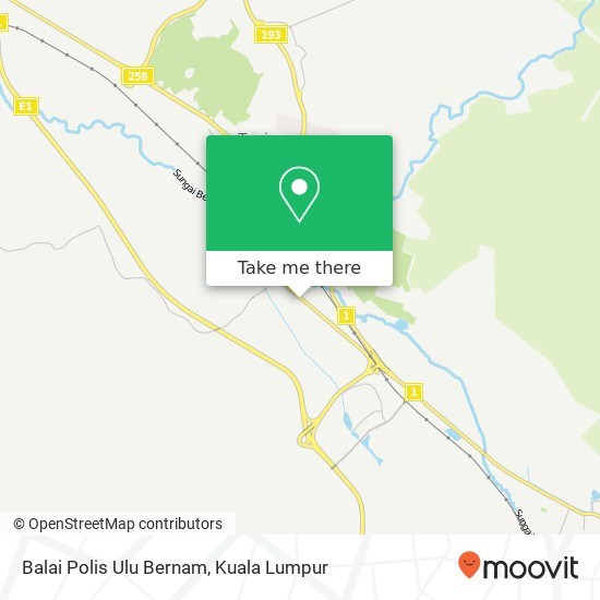 Balai Polis Ulu Bernam map