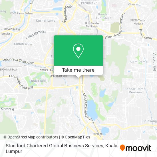 Standard Chartered Global Business Services map