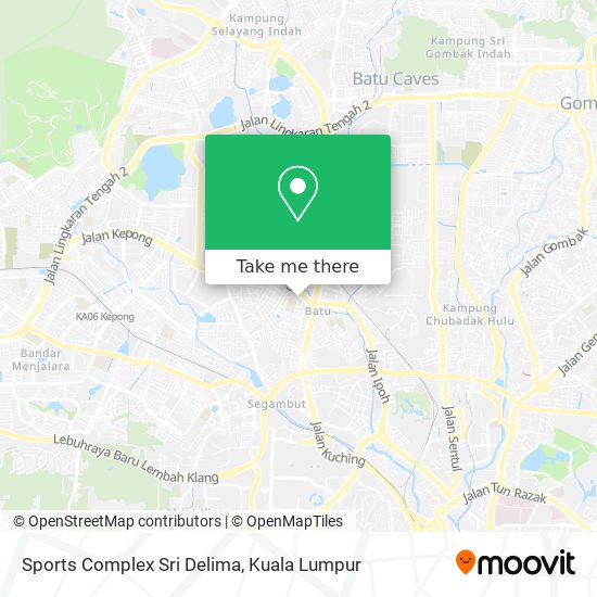 Sports Complex Sri Delima map