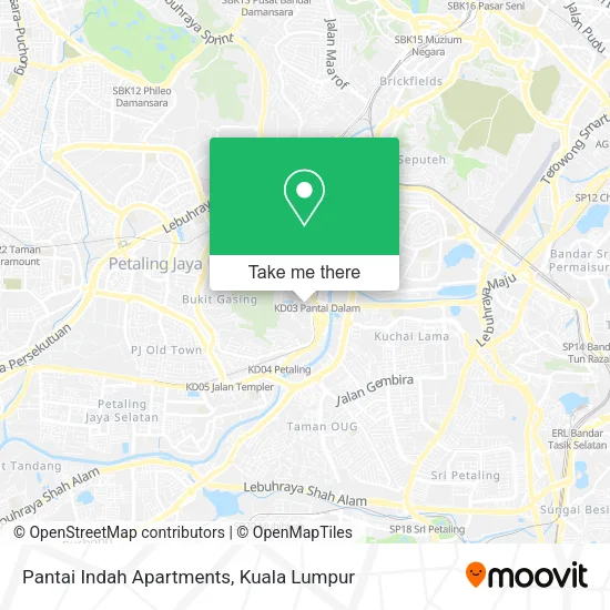 Pantai Indah Apartments map