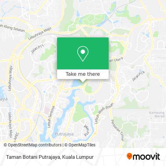 Peta Taman Botani Putrajaya