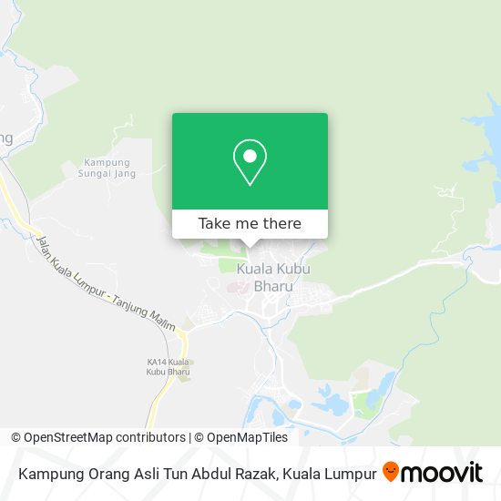 Kampung Orang Asli Tun Abdul Razak map
