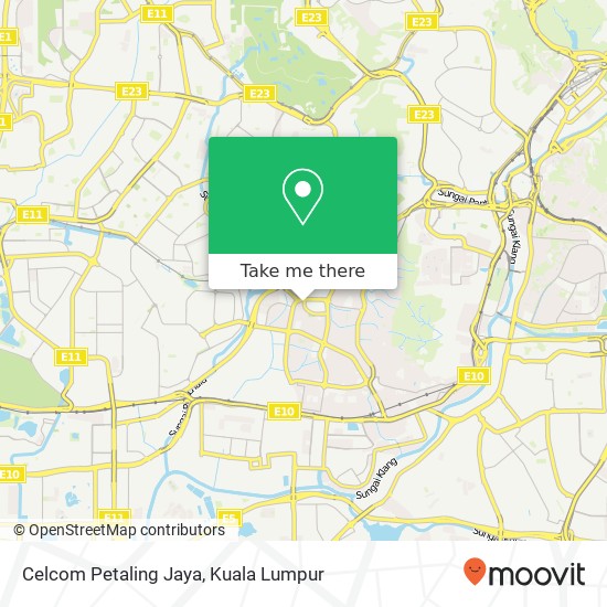 Celcom Petaling Jaya map