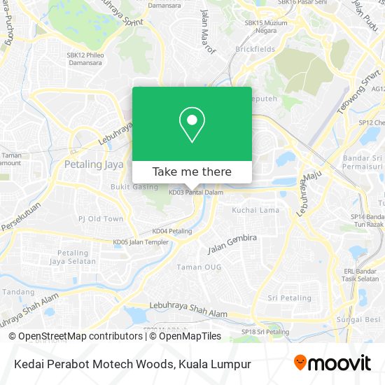 Kedai Perabot Motech Woods map