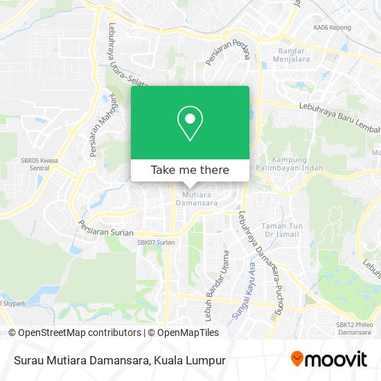 Surau Mutiara Damansara map
