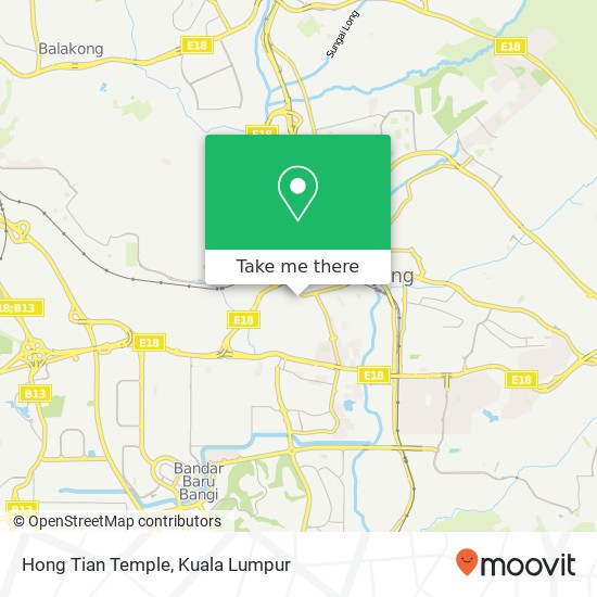 Hong Tian Temple map