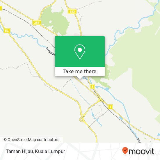 Taman Hijau map