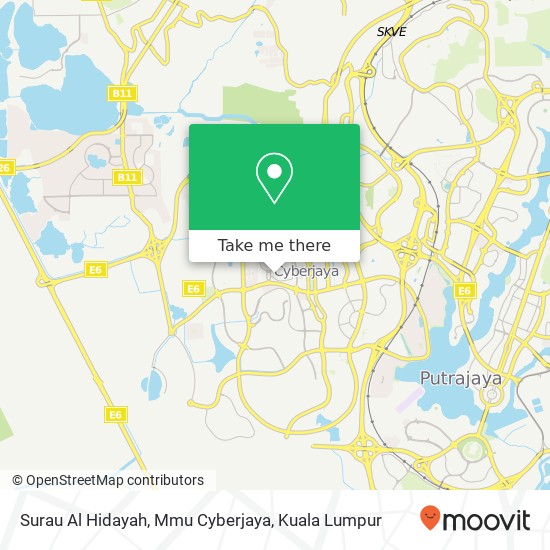 Surau Al Hidayah, Mmu Cyberjaya map