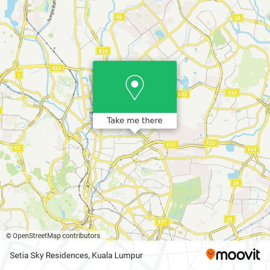 Setia Sky Residences map