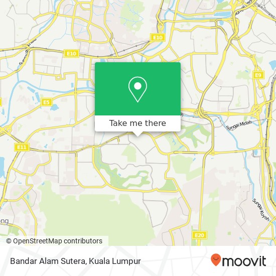 Bandar Alam Sutera map