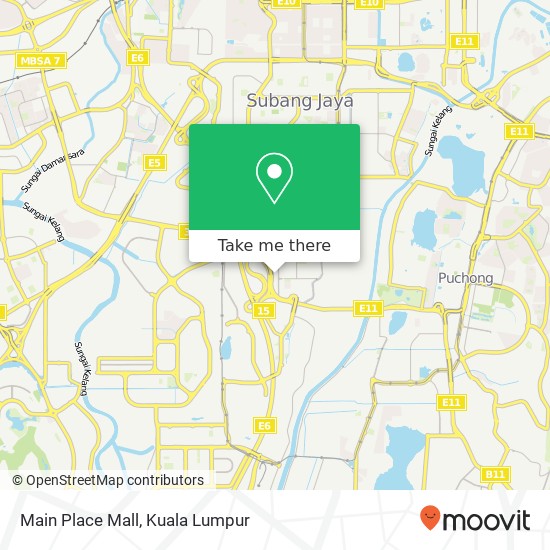 Main Place Mall map