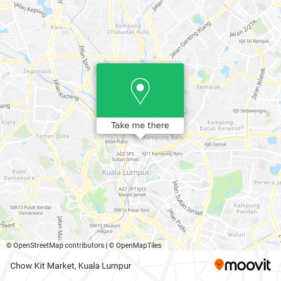Chow Kit Market map