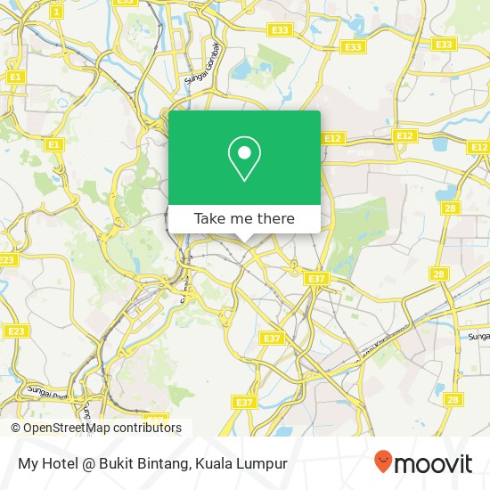 Peta My Hotel @ Bukit Bintang