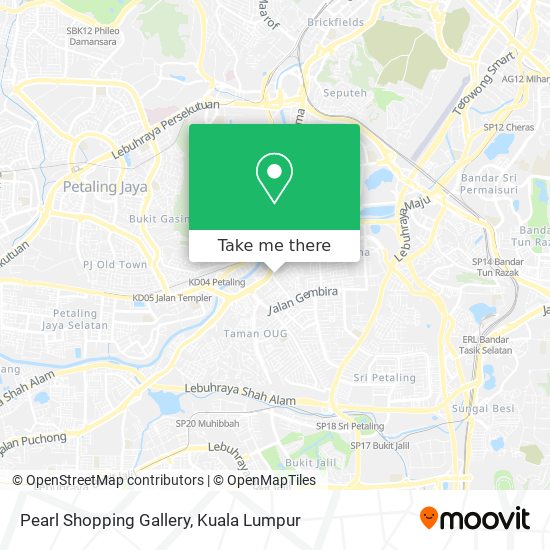 Pearl Shopping Gallery map