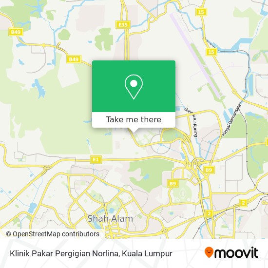 Klinik Pakar Pergigian Norlina map