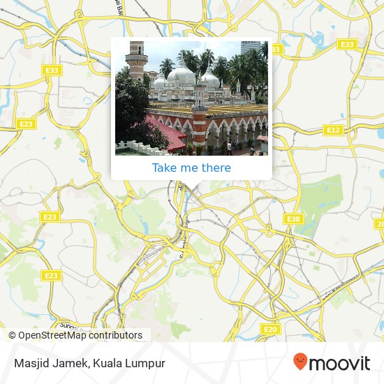Masjid Jamek map