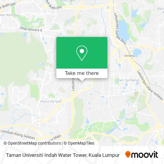 Taman Universiti Indah Water Tower map