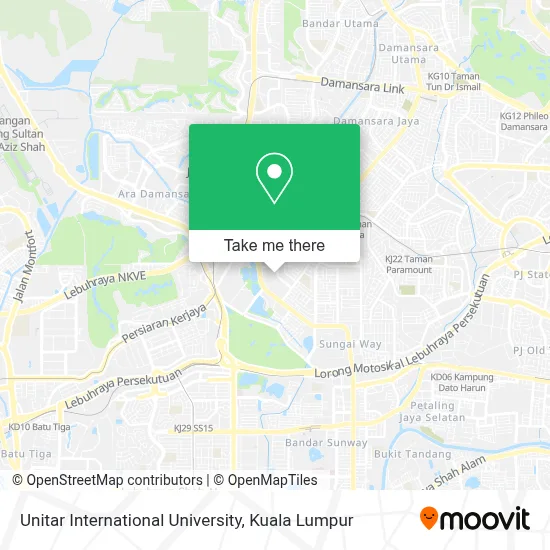 Unitar Location How to Get to Unitar International University in Petaling by Bus, MRT ...
