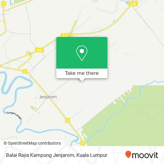 Balai Raya Kampung Jenjarom map