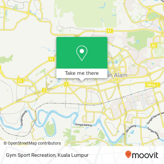 Gym Sport Recreation map