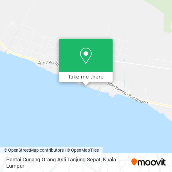 Pantai Cunang Orang Asli Tanjung Sepat map