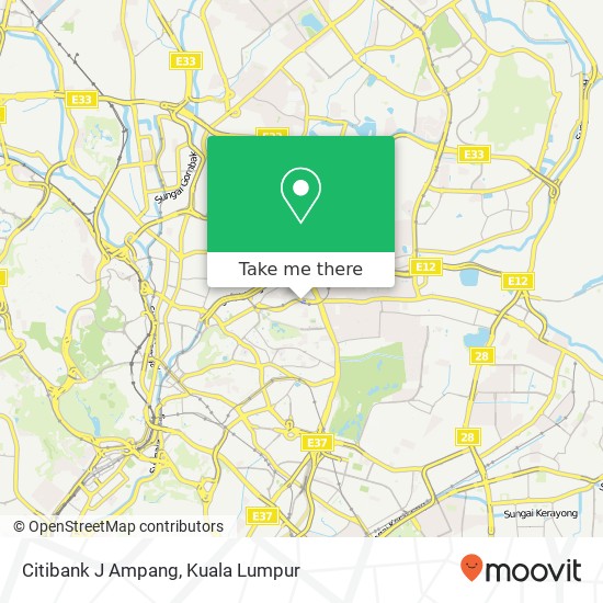 Citibank J Ampang map